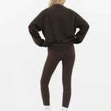 Mabel Oversized Knitted Jumper - Chocolate Brown