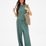 Mae Crochet Vest Top - Sage Green