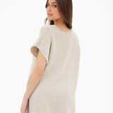 Mae Oversized Crochet Tank Top - Taupe
