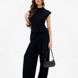 Mae Crochet Trousers - Black