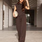 Mae Crochet Trousers - Brown