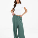 Mae Crochet Trousers - Sage Green