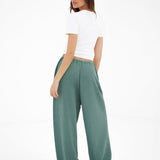 Mae Crochet Trousers - Sage Green