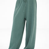 Mae Crochet Trousers - Sage Green