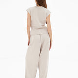 Mae Crochet Trousers - Taupe