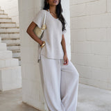 Mae Crochet Trousers - Taupe