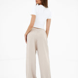 Mae Crochet Trousers - Taupe