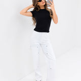 Blakely Carpenter Jeans - White