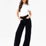 Blakely Wide Cut Jeans - Black