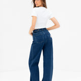 Blakely Wide Cut Jeans - Dark Blue Wash
