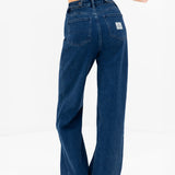 Blakely Wide Cut Jeans - Dark Blue Wash