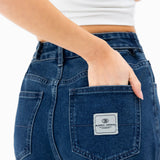 Blakely Wide Cut Jeans - Dark Blue Wash