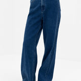 Blakely Wide Cut Jeans - Dark Blue Wash