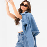 Blakely Wide Cut Jeans - Light Blue