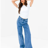 Blakely Wide Cut Jeans - Classic Blue