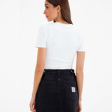 Blakely Denim Skirt - Black