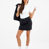 Blakely Denim Skirt - Black