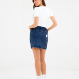 Blakely Denim Skirt - Dark Blue Wash