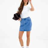 Blakely Denim Skirt - Classic Blue
