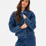 Blakely Denim Jacket - Dark Blue Wash