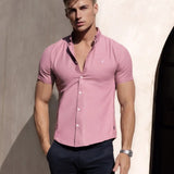 Conrad Short Sleeve Shirt - Dusty Pink