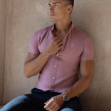 Conrad Short Sleeve Shirt - Dusty Pink