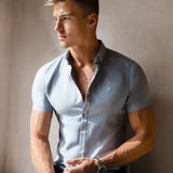 Conrad Short Sleeve Shirt - Pale Lilac