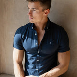 Conrad Short Sleeve Shirt - True Navy