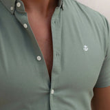 Hunter Short Sleeve Shirt - Mint Green
