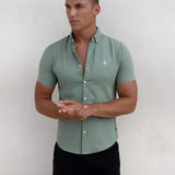Hunter Short Sleeve Shirt - Mint Green