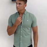Hunter Short Sleeve Shirt - Mint Green