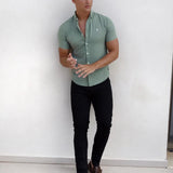 Hunter Short Sleeve Shirt - Mint Green