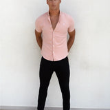 Castilla Short Sleeve Shirt - Pink