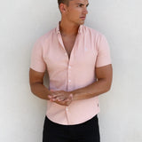 Castilla Short Sleeve Shirt - Pink