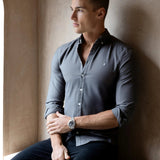 Conrad Long Sleeve Shirt - Charcoal