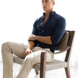 Conrad Long Sleeve Shirt - True Navy