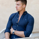 Conrad Long Sleeve Shirt - True Navy