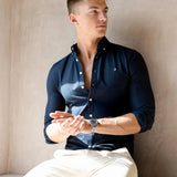 Conrad Long Sleeve Shirt - True Navy