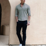 Conrad Long Sleeve Shirt - Safari Green