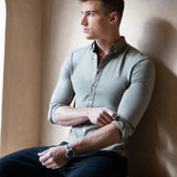 Conrad Long Sleeve Shirt - Safari Green