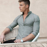 Conrad Long Sleeve Shirt - Safari Green