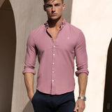 Conrad Long Sleeve Shirt - Dusty Pink