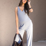 Nellie Wide Leg Trousers - Mid Grey