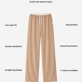 Alana Double Waist Trousers - Tan