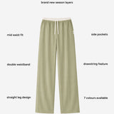 Alana Double Waist Trousers - Warm Olive