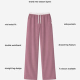 Alana Double Waist Trousers - Dusty Rose