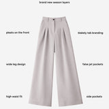 Ali Pleated Trousers - Pebble