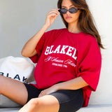 Melrose Ultra Oversized T-Shirt - Cherry Red