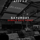 Apex 5.0 Sample Sale - Saturday