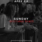 Apex 5.0 Spectator - Sunday